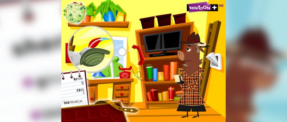 An adventure game with Sherlock Yack (Sherlock Jak) for TeleToon+ website.