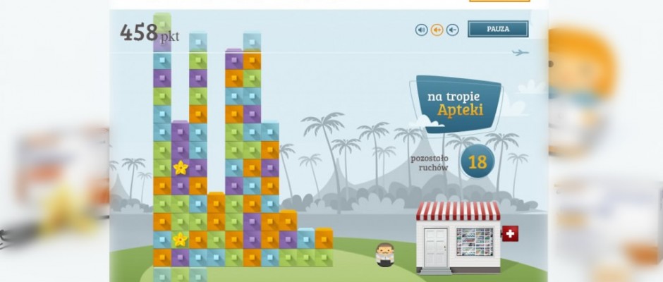 Na Tropie Apteki is a html5 game where player must click a group of at least three squares with the same color. The apothecary need to find his way to home – player’s job is to reduce all squares in a column where apothecary stay. Users may save their best scores (after[...]